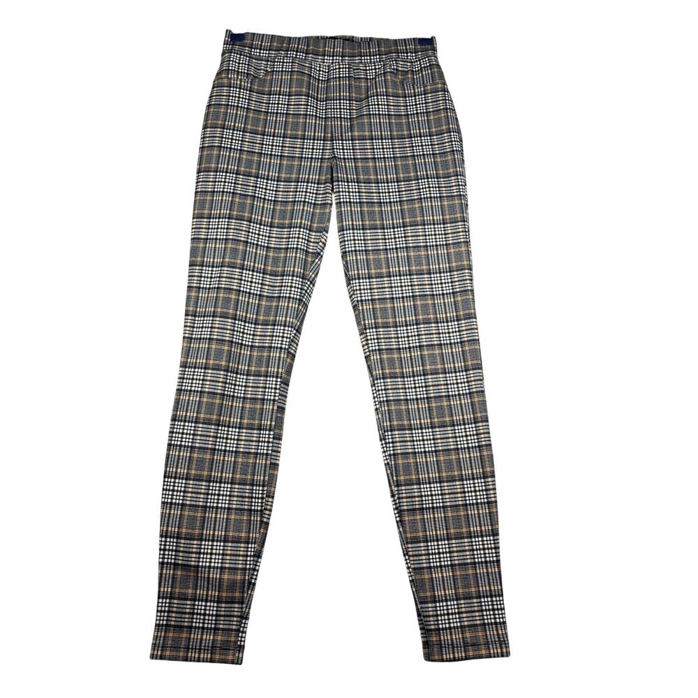 Sanctuary Anthropologie Plaid Stretchy Pull On Pants